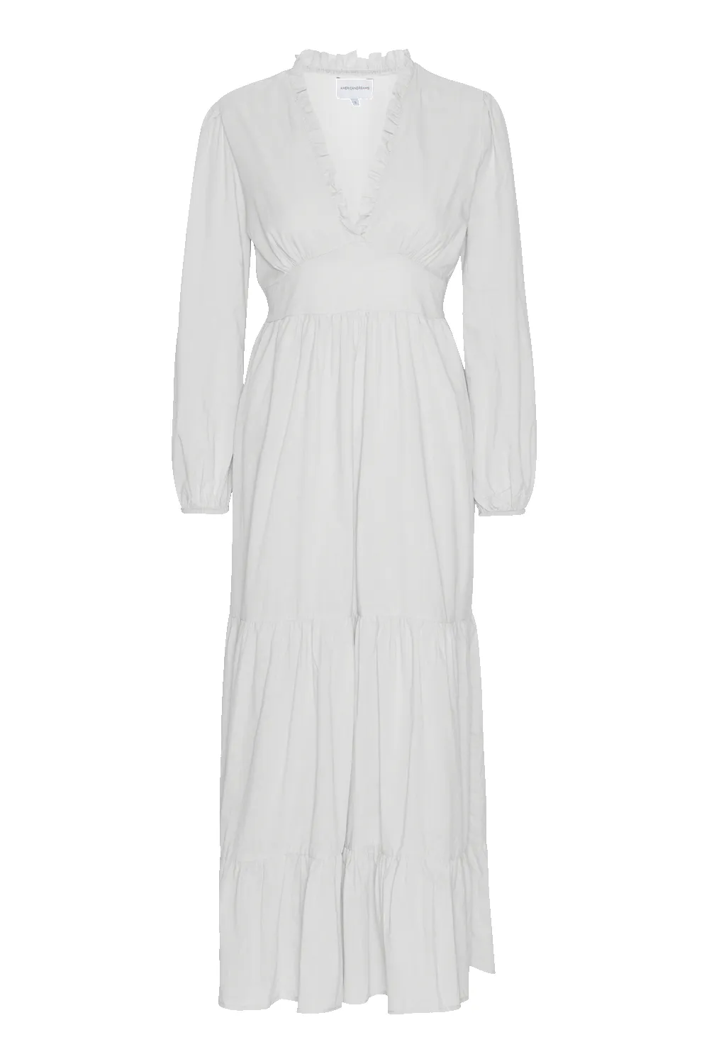 Umi Long Solid Cotton White sold by Americandreams