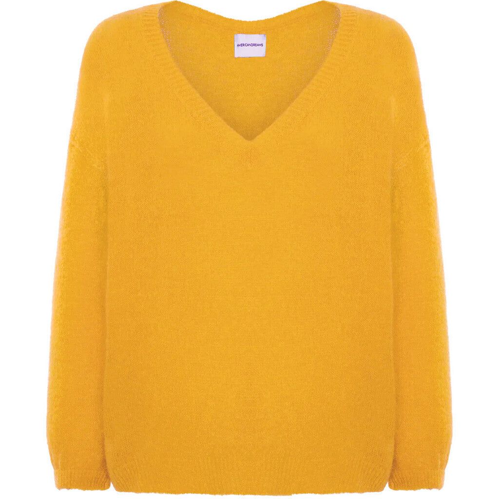 Silja V Neck Knit - Yellow sold by American Dream