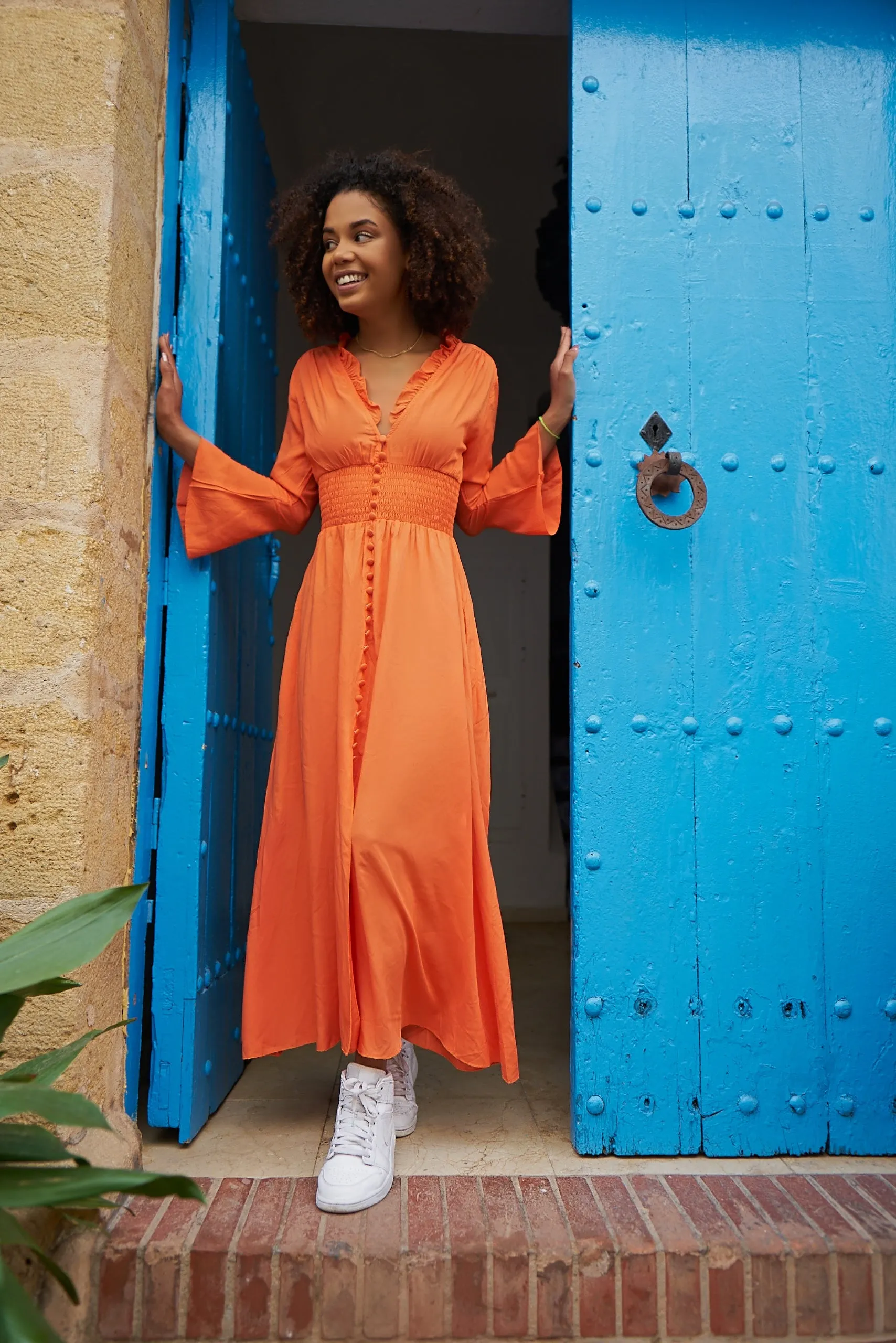 Sally Long Dress Burnt Orange sold by Americandreams product image thumbnail 2