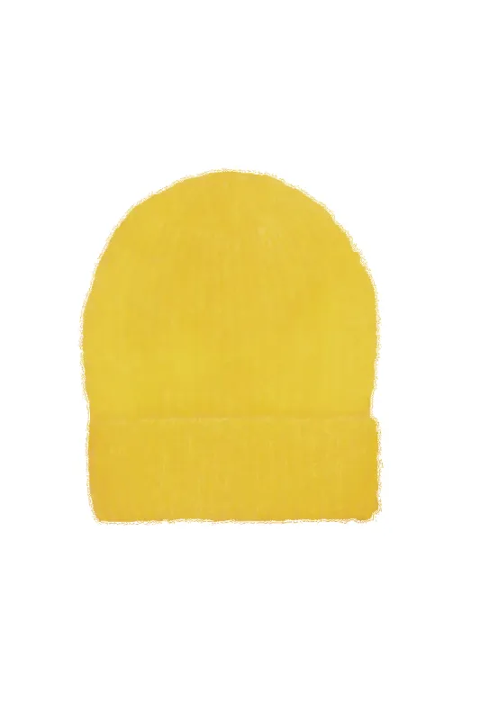 Mila Mohair Beanie Yellow sold by Americandreams