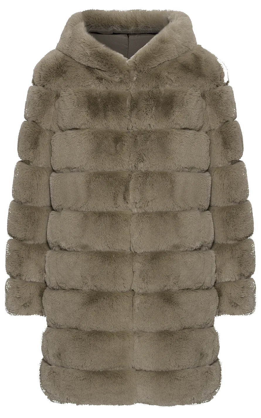 Blake Faux Fur Coat Long Medium Brown sold by Americandreams