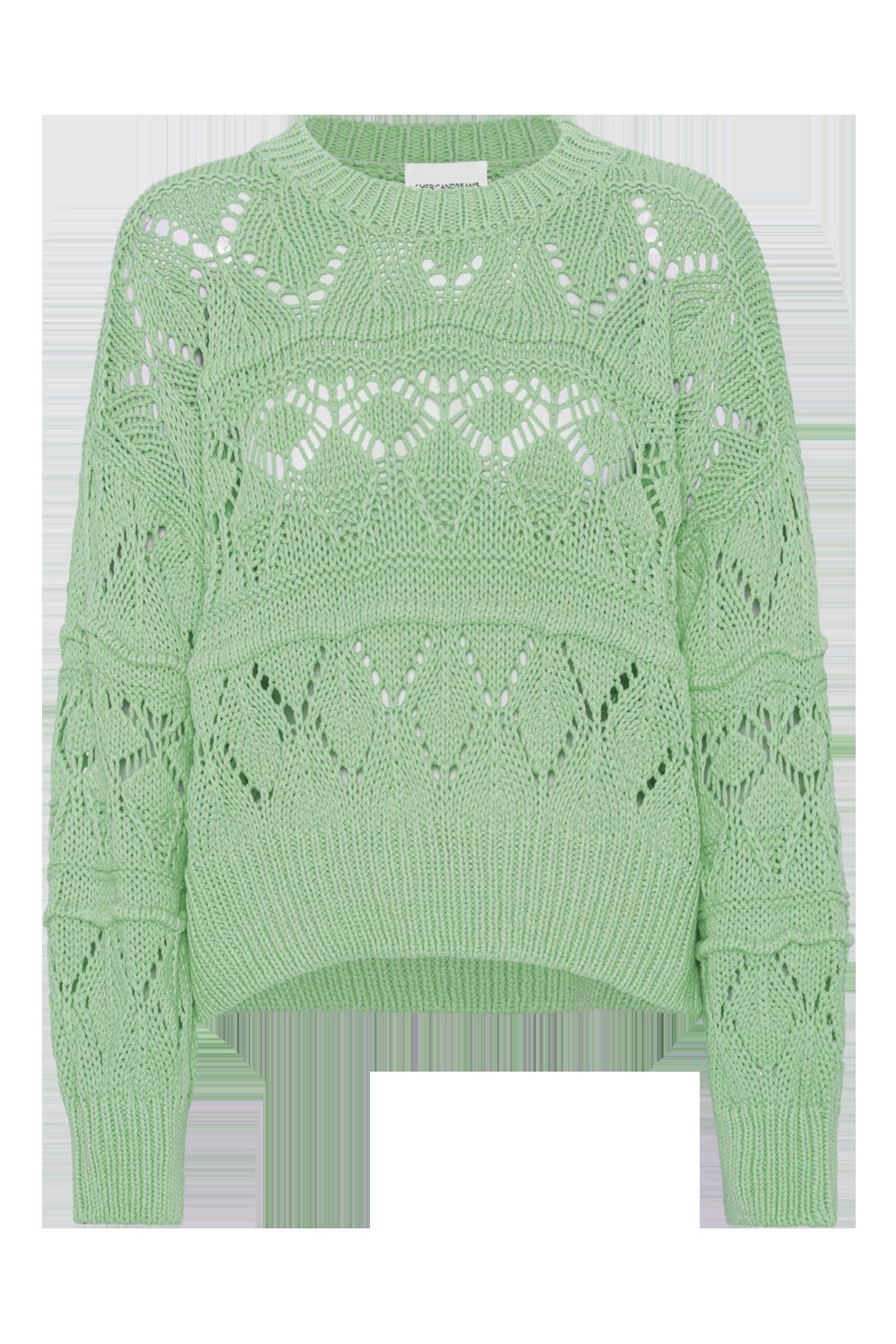 Cassie Cotton Pullover Light Green sold by American Dream