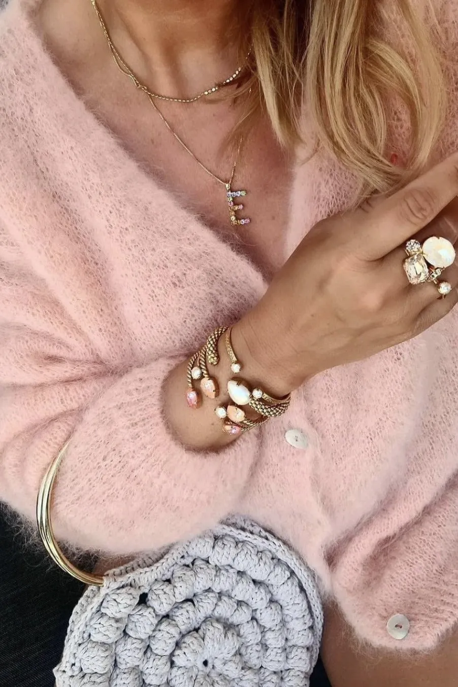 Cornelia LS Cardigan Light Pink sold by Americandreams product image thumbnail 3