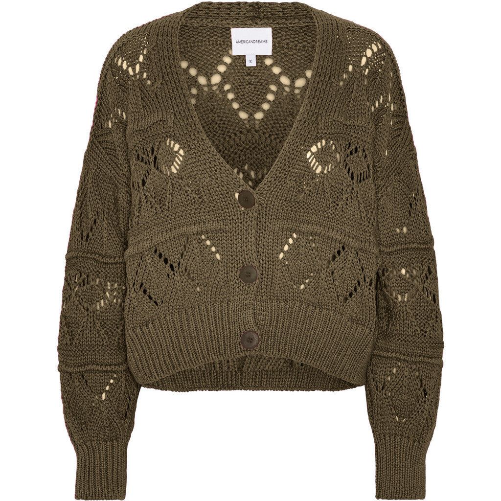 Riley Cotton Cardigan - Dark Brown sold by American Dream