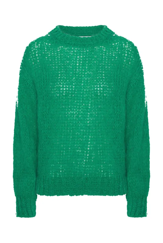 Leonnie Alpaca Pullover Emerald Green sold by Americandreams