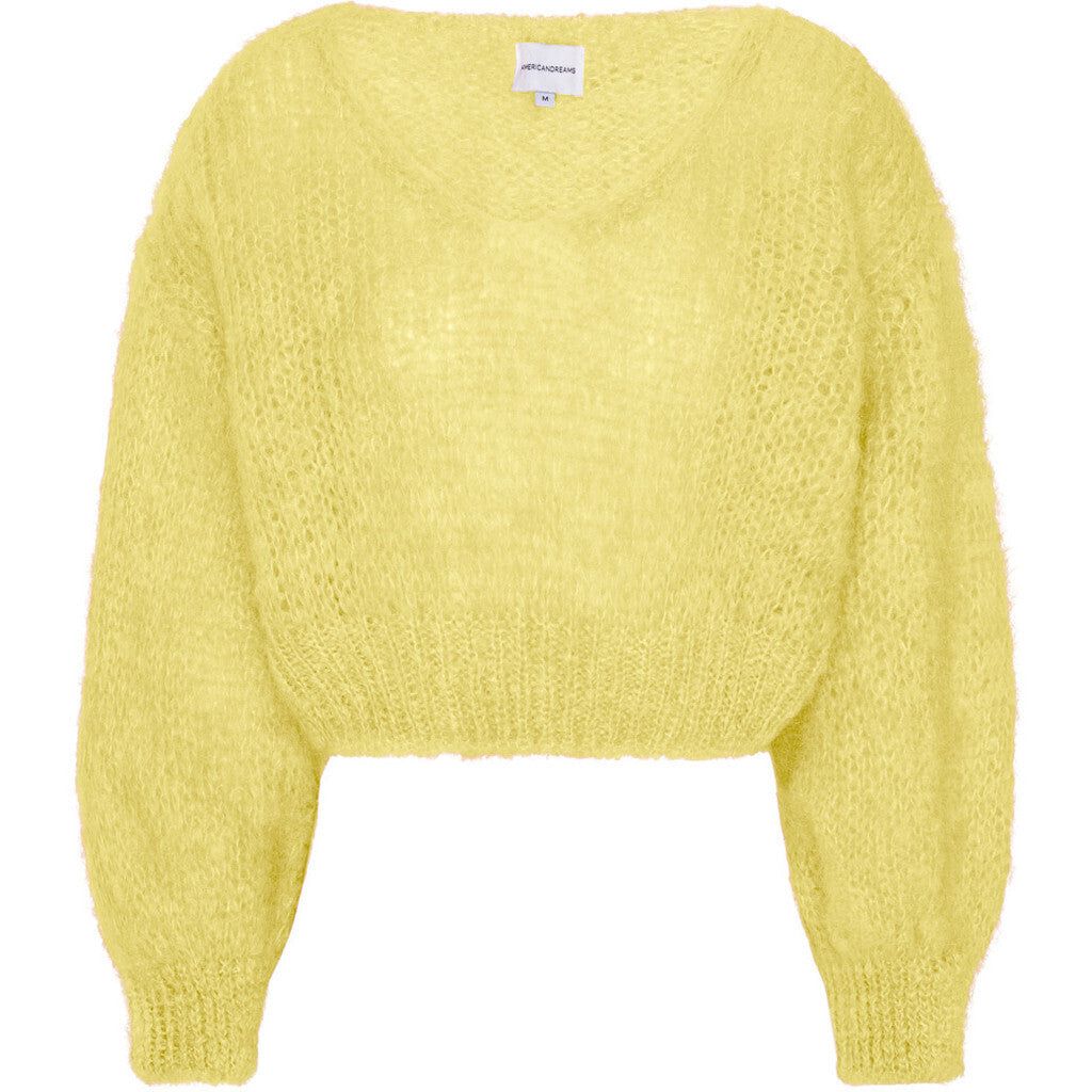 Milana Cropped Pullover - Light Yellow sold by American Dream
