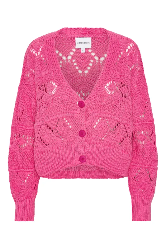 Riley Cotton Cardigan Pink sold by Americandreams