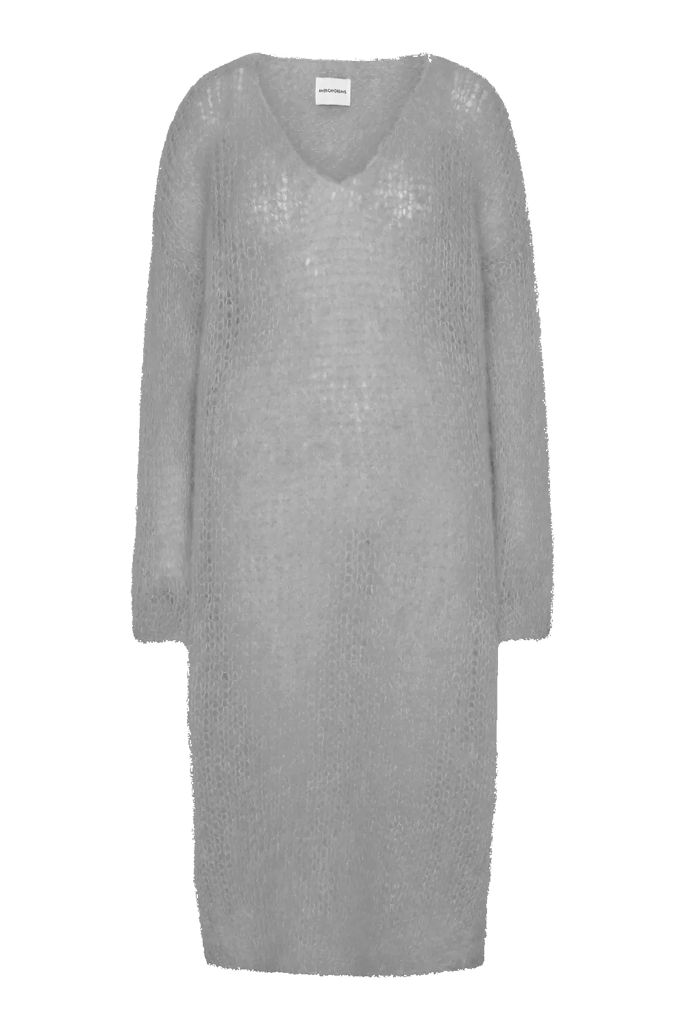 Camilla V Neck Mohair Dress Grey sold by Americandreams
