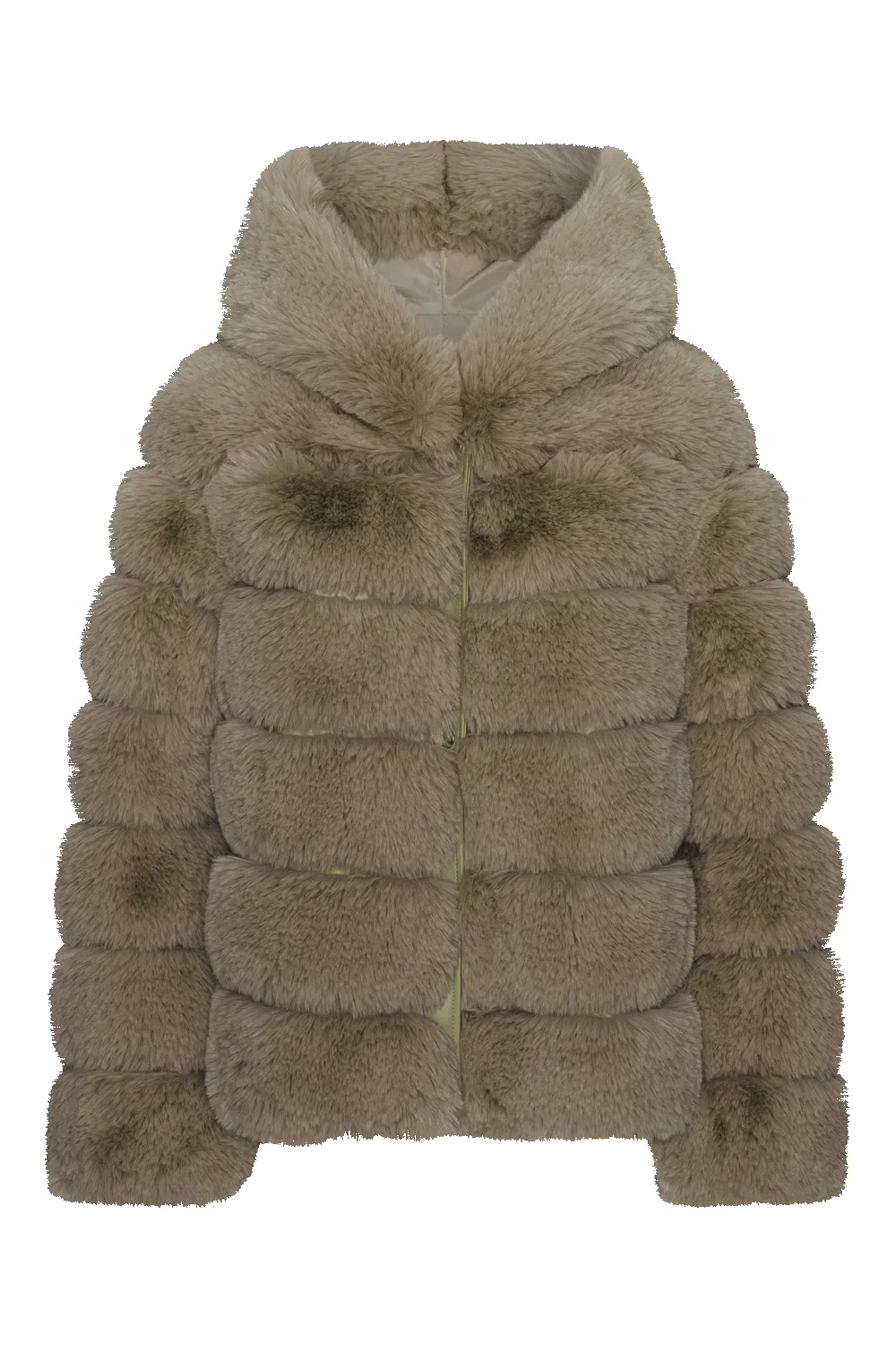 Blake Short Faux Fur Jacket Medium Brown sold by Americandreams
