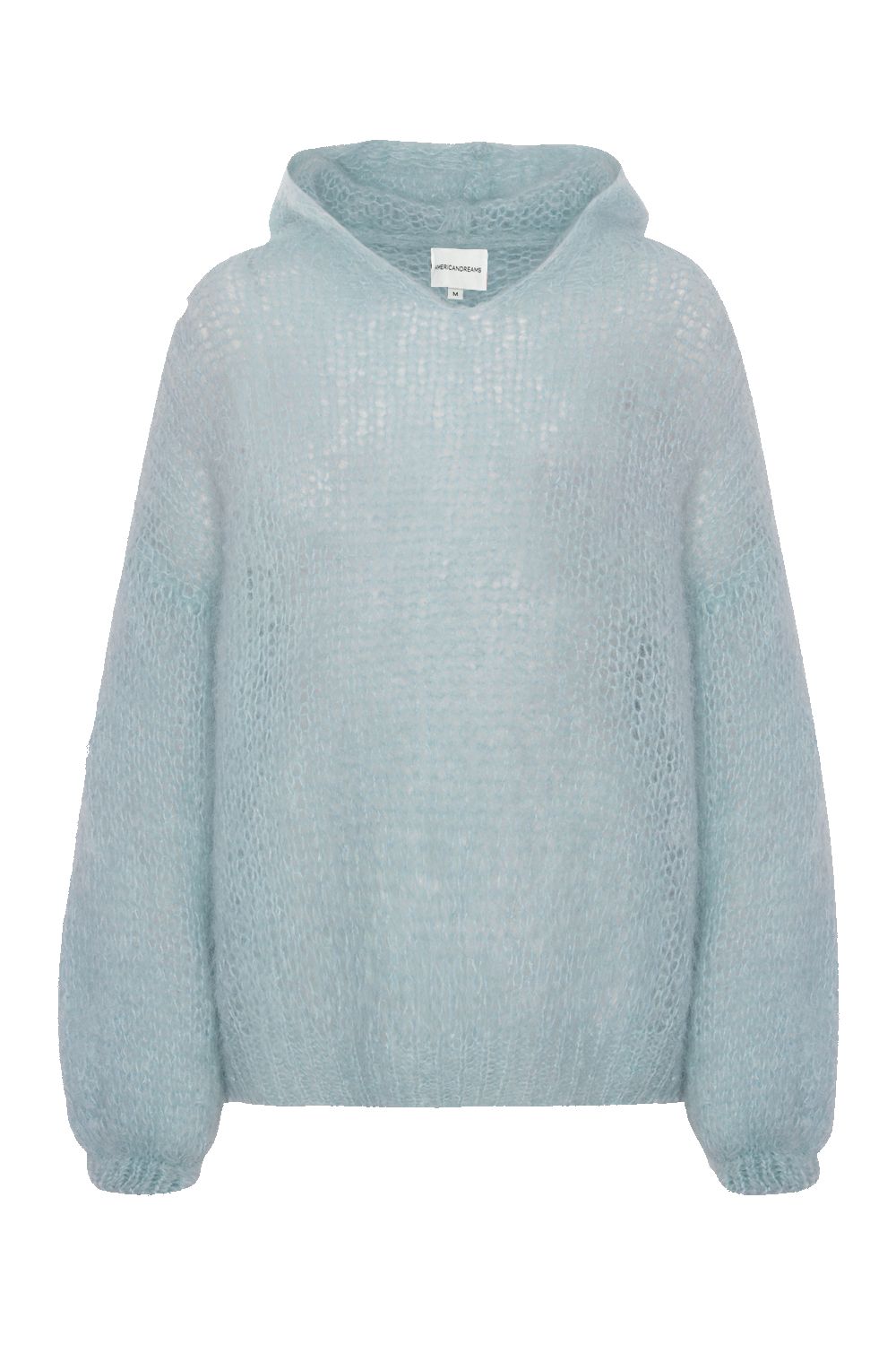 Antonella Mohair Hoodie Light Blue - Sample sold by American Dream
