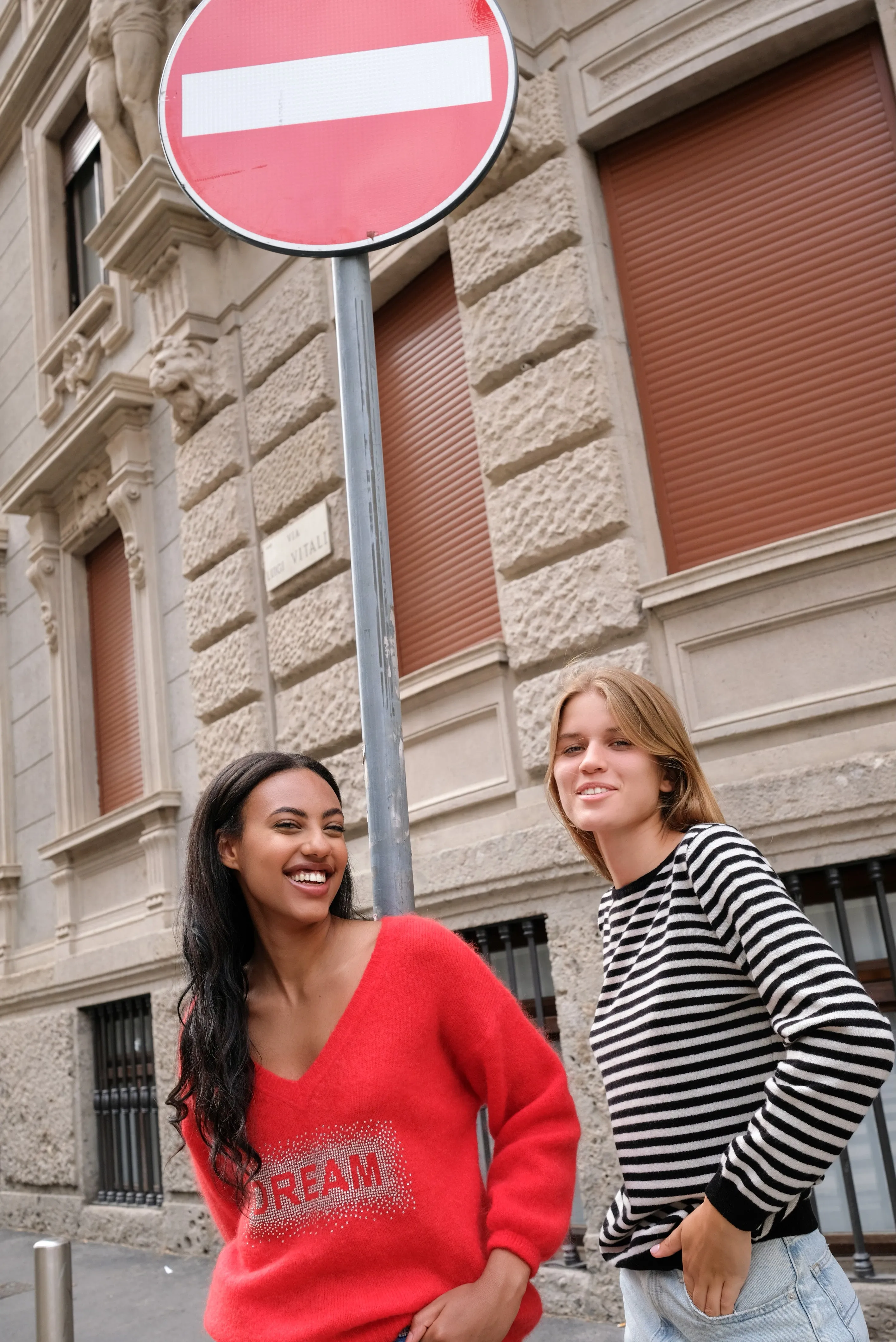 Silja V Neck Crystal Pullover Lipstick Red sold by Americandreams product image thumbnail 3