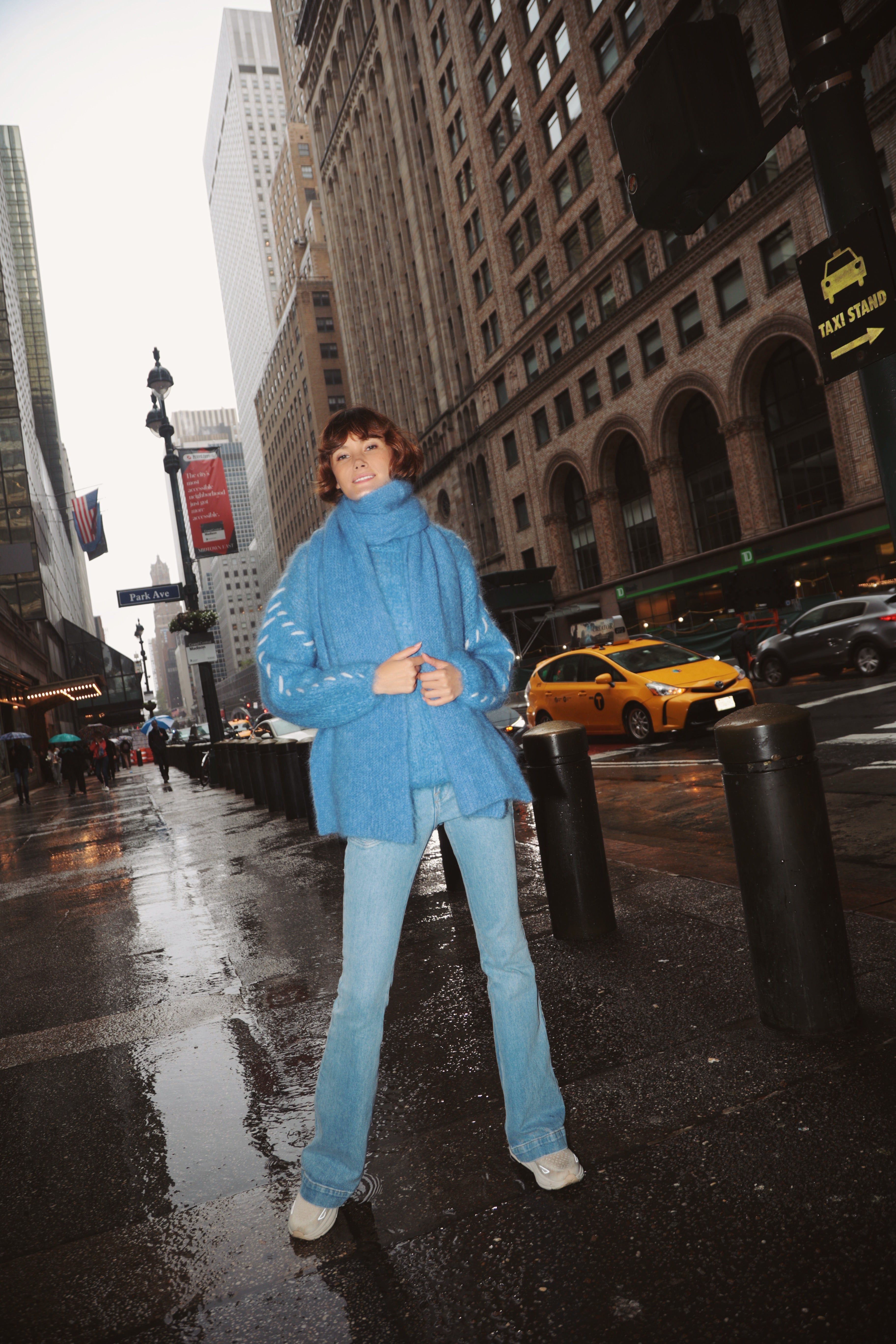 Catia Mohair Stitch Pullover - Sky Blue sold by American Dream product image thumbnail 2