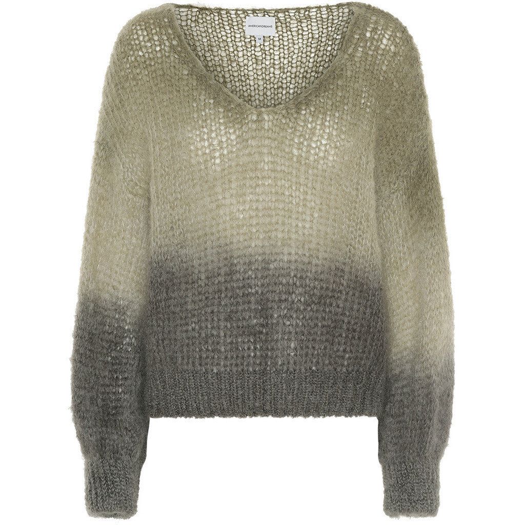 Milana LS Mohair Knit Ombre - Beige Ombre sold by American Dream