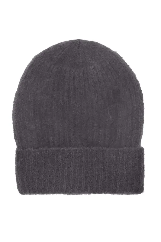 Mila Mohair Beanie Graphite sold by American Dream
