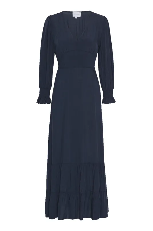 Koko Dress Long Closed Back Navy Blue sold by Americandreams
