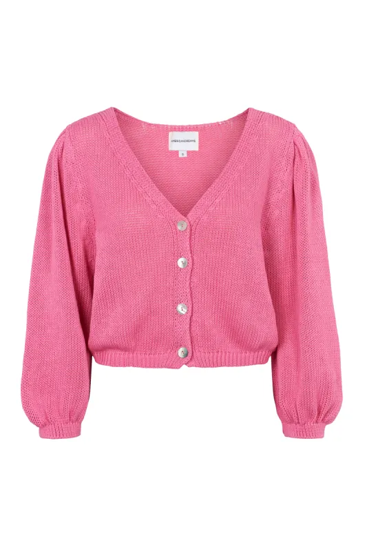 Manda Cotton Cardigan Pink sold by Americandreams