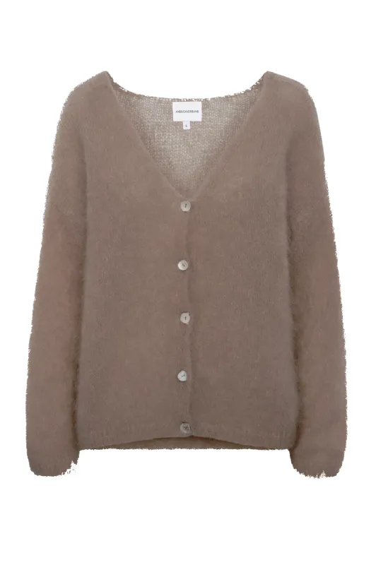 Cornelia LS Cardigan Medium Brown sold by Americandreams