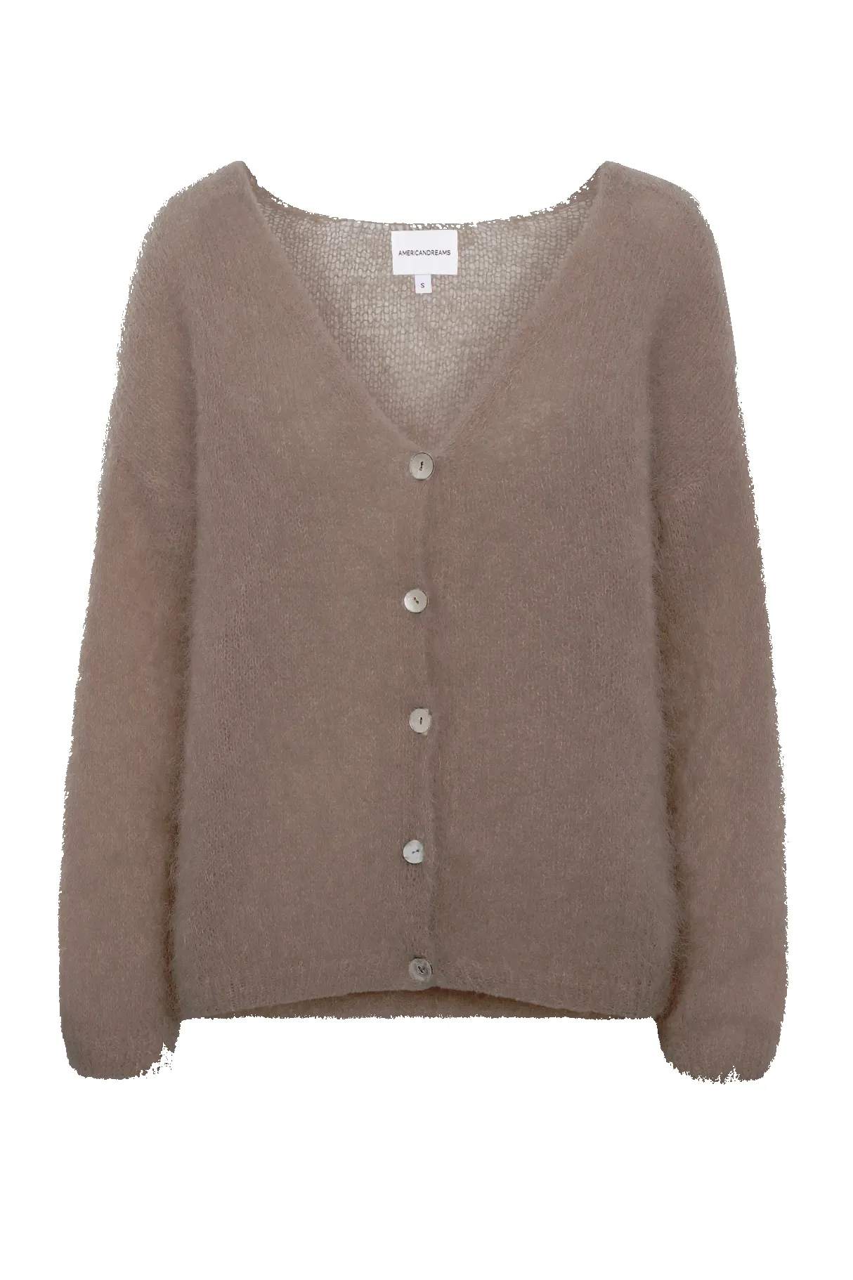 Cornelia LS Cardigan Medium Brown sold by Americandreams