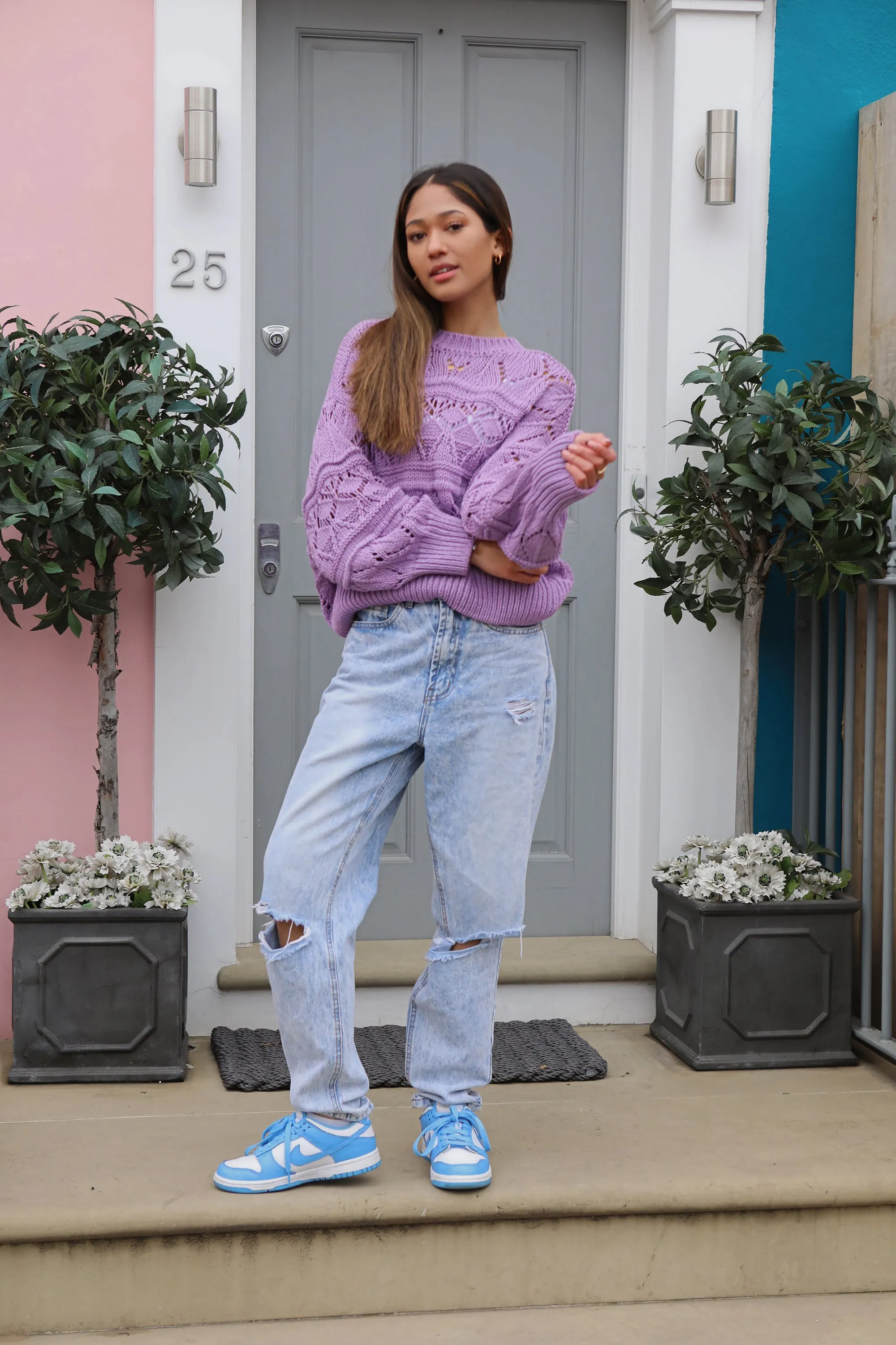Cassie Cotton Pullover Lilac sold by Americandreams product image thumbnail 4