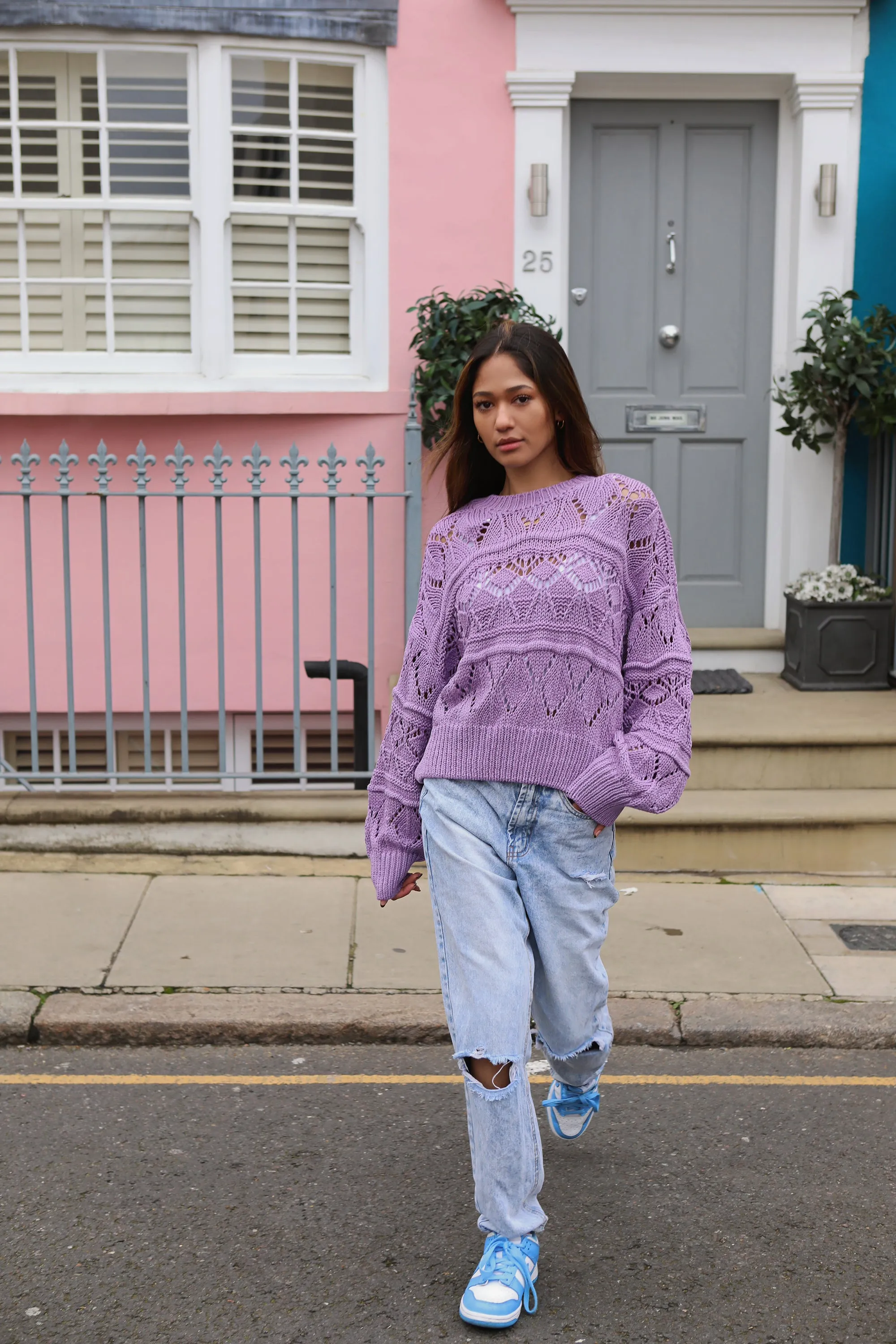 Cassie Cotton Pullover Lilac sold by Americandreams product image thumbnail 2