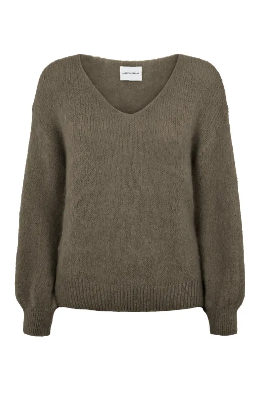 Milana LS Alpaca Pullover Dark Taupe sold by Americandreams