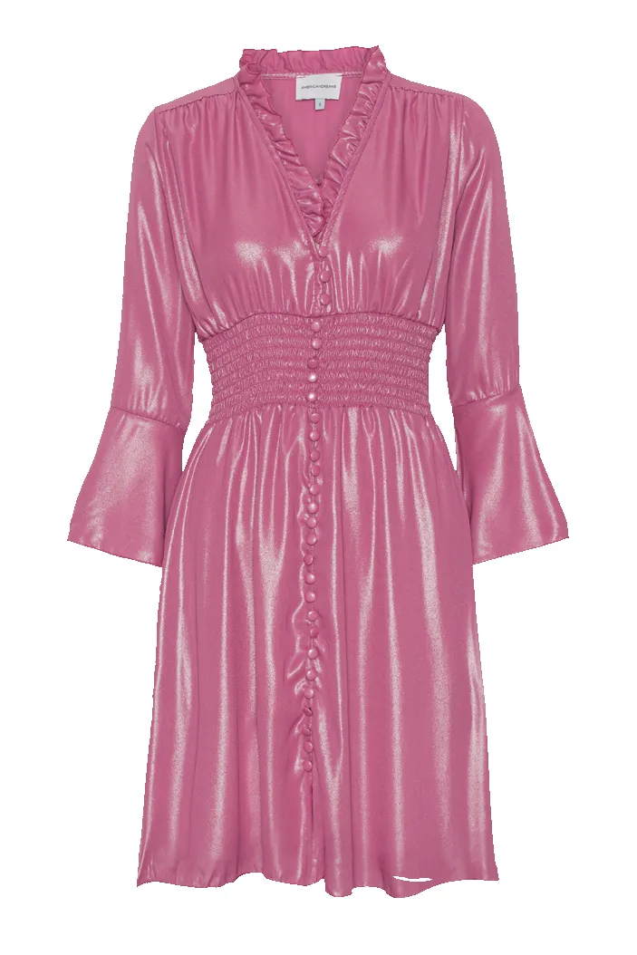 Sally Short Shimmer Dress Pink sold by Americandreams