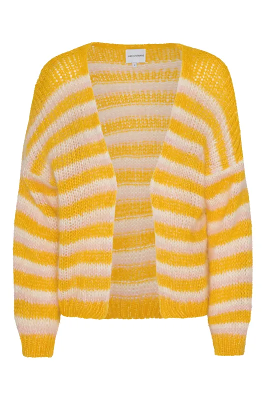 Ramona Knit Cardigan Yellow Striped sold by Americandreams