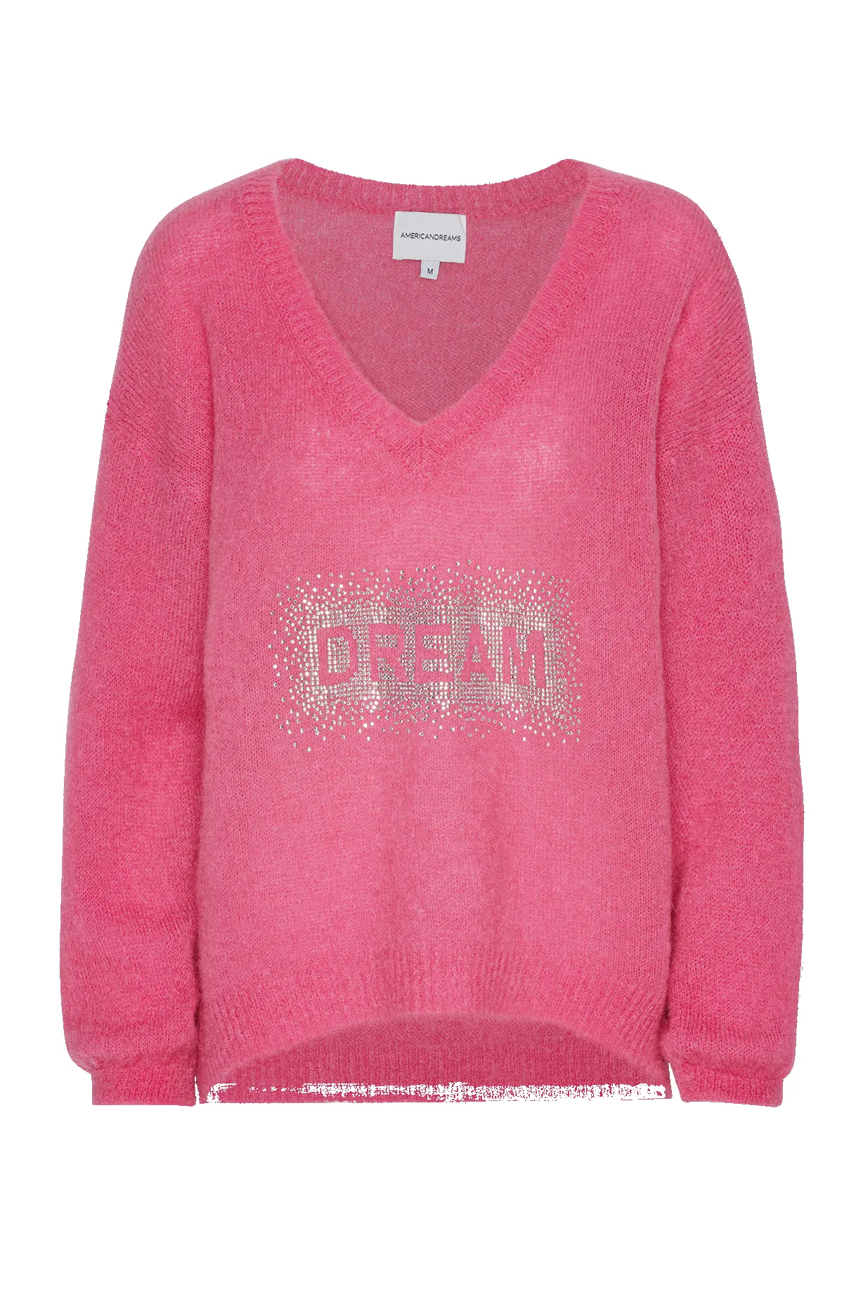 Silja V Neck Crystal Pullover Pink sold by Americandreams