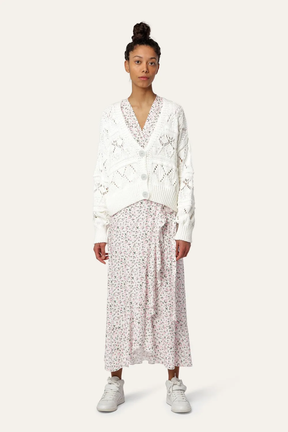 Riley Cotton Cardigan White sold by Americandreams product image thumbnail 4