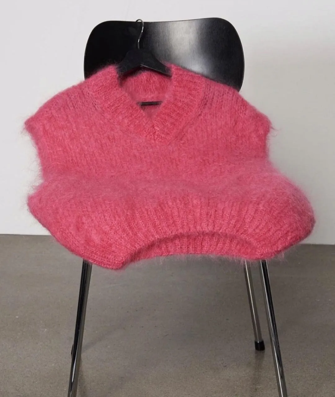Elena V Neck Vest Pink - Sample sold by American Dream product image thumbnail 2