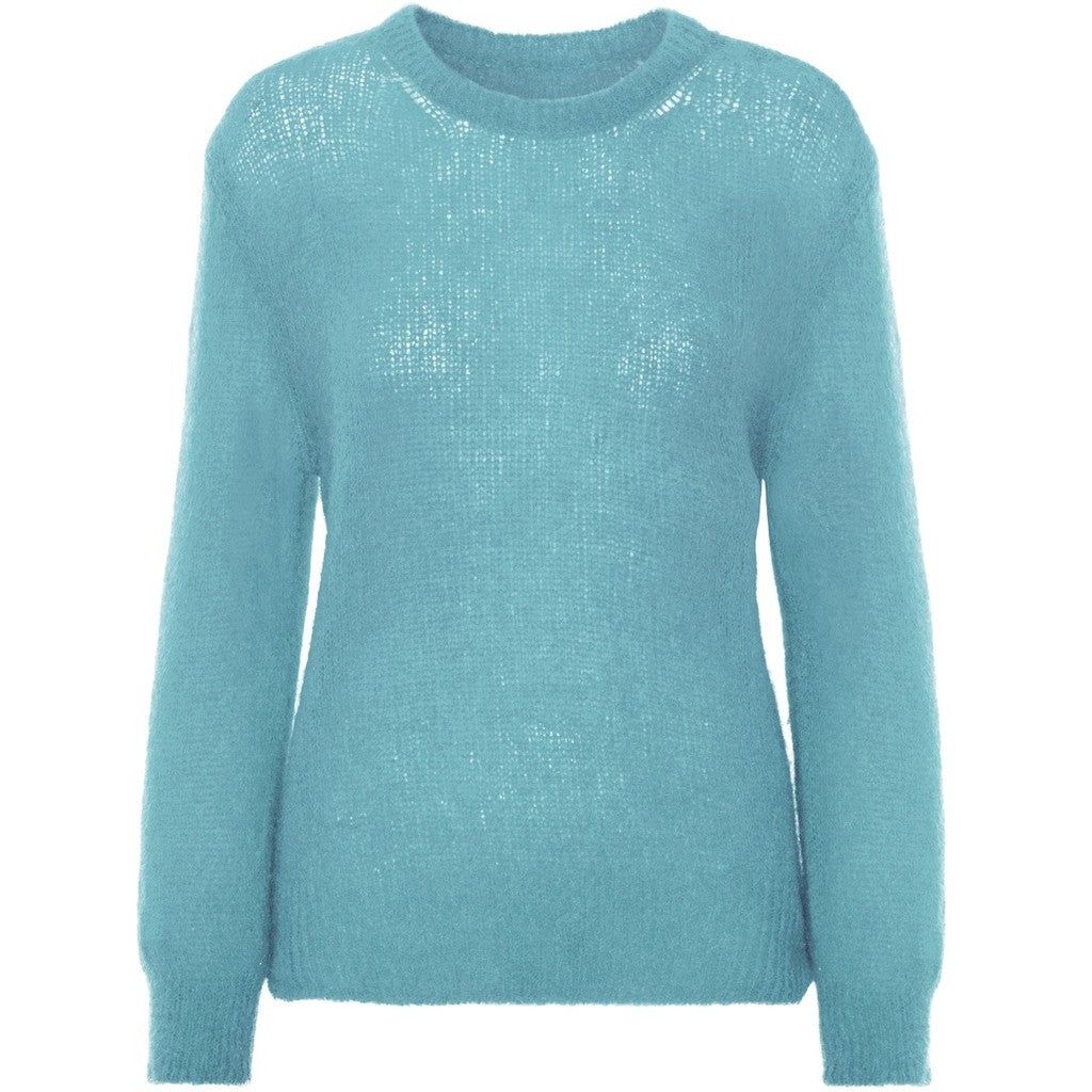 Ulla O Neck Knit Pullover - Turquoise sold by American Dream