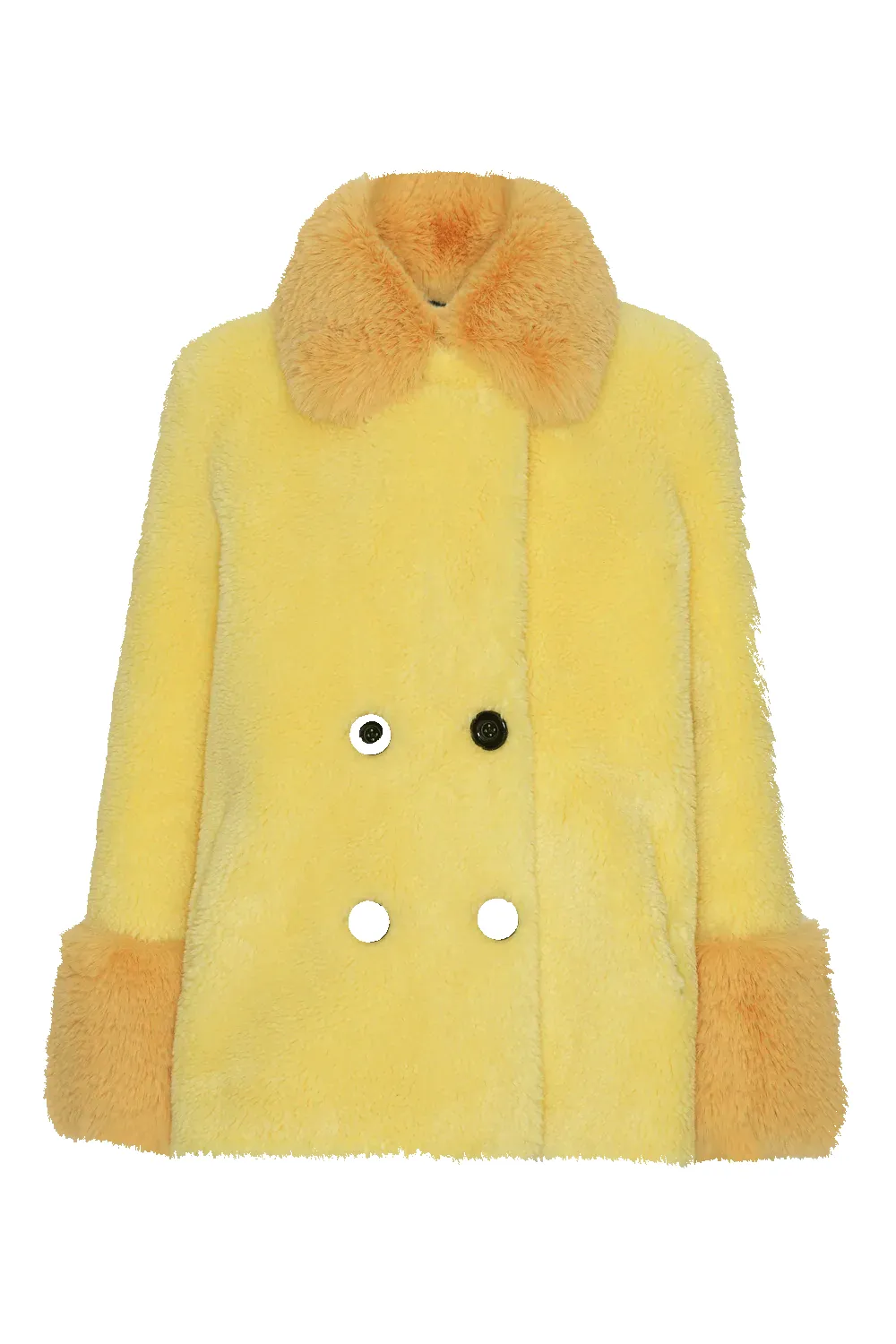Fiona Short Wool Coat Yellow sold by Americandreams
