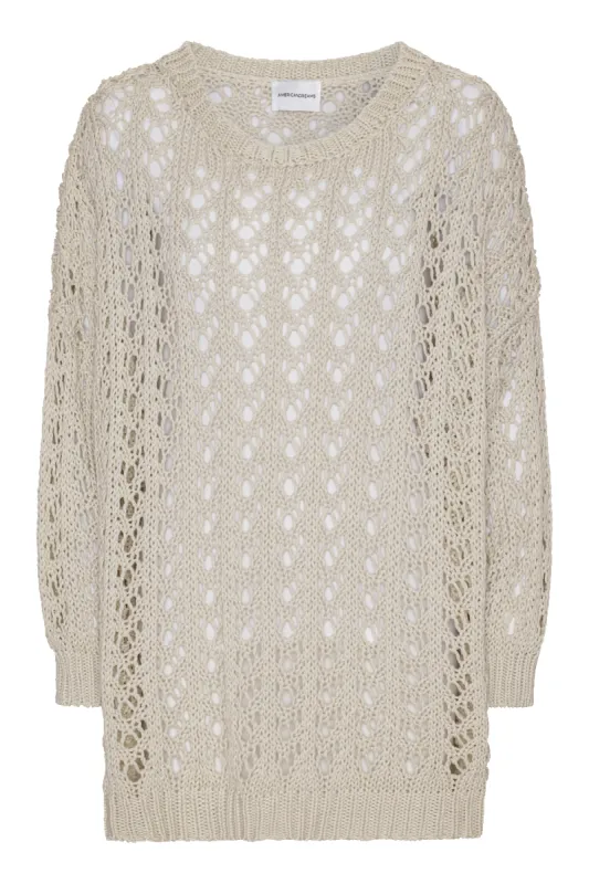 Luna Cotton Pullover Beige made by Americandreams