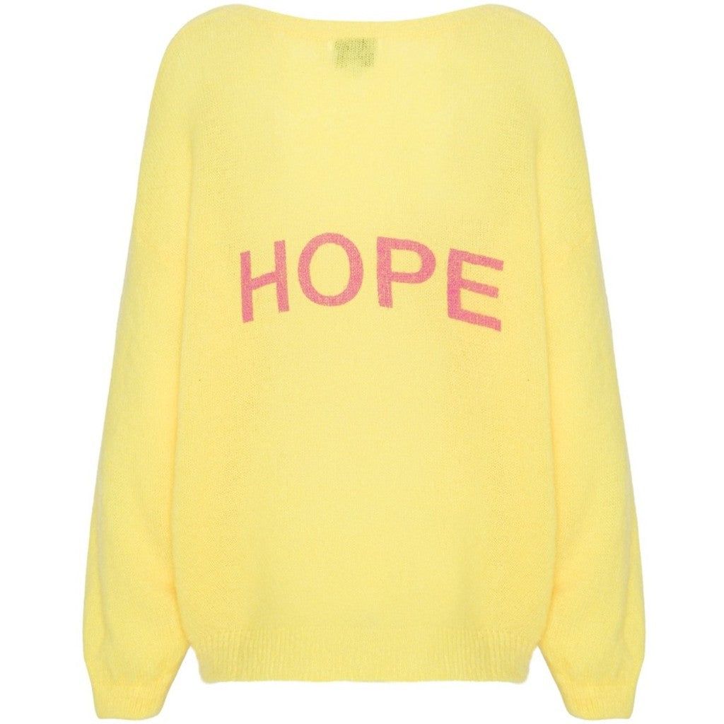 Silja Back Letters - Yellow W/ Pink Letters (HOPE) sold by American Dream