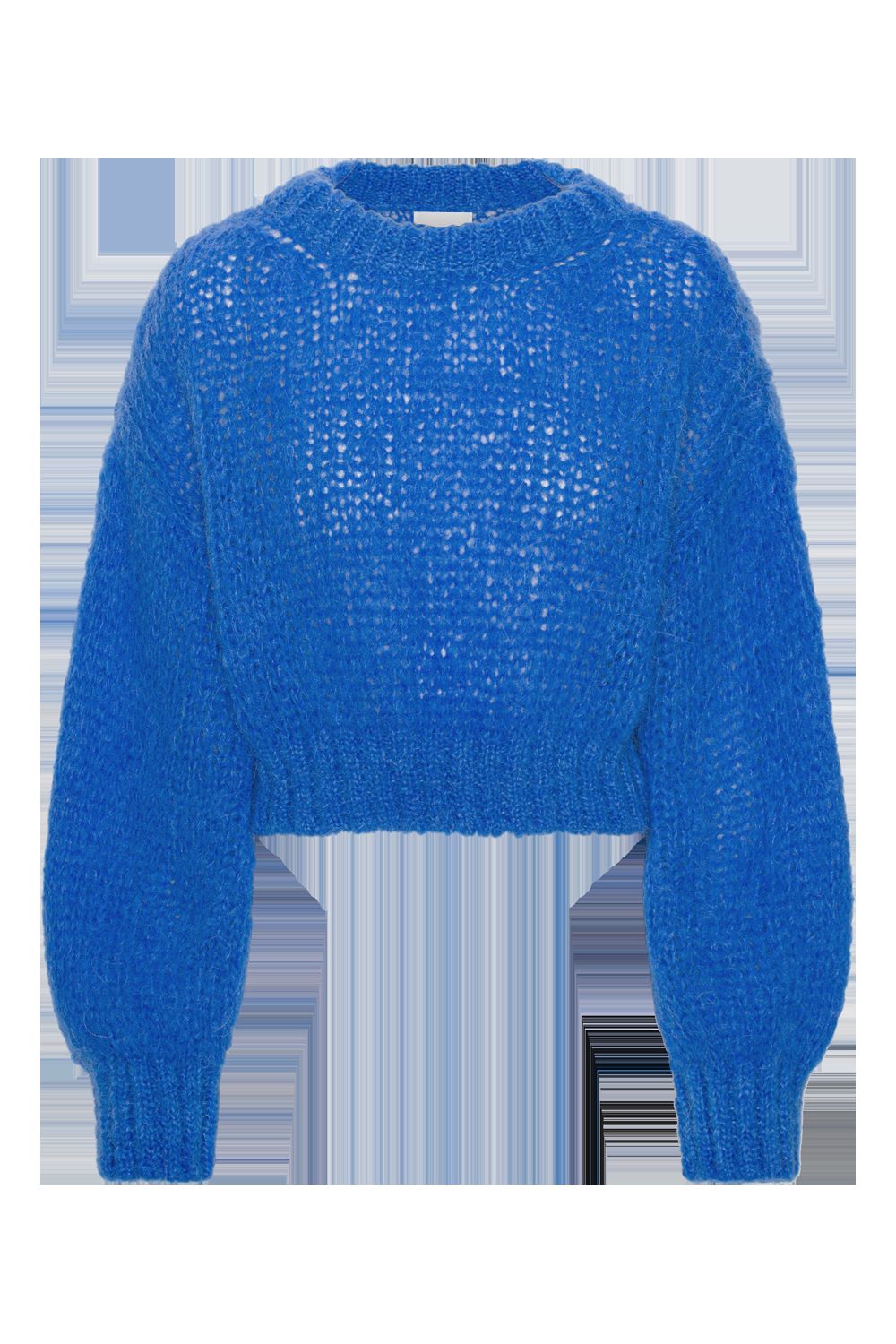 Leonnie Alpaca Cropped Pullover Electric Blue sold by American Dream
