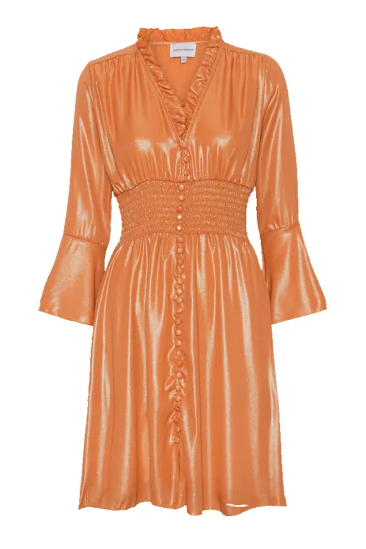 Sally Short Shimmer Dress Orange made by Americandreams