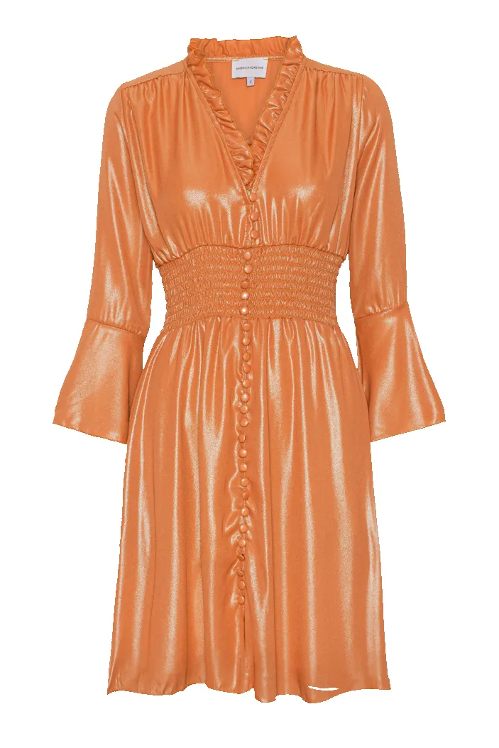 Sally Short Shimmer Dress Orange sold by Americandreams