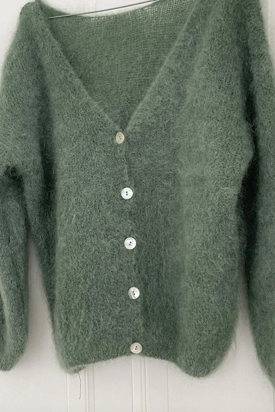 Cornelia LS Cardigan Dusty Green sold by Americandreams product image thumbnail 3
