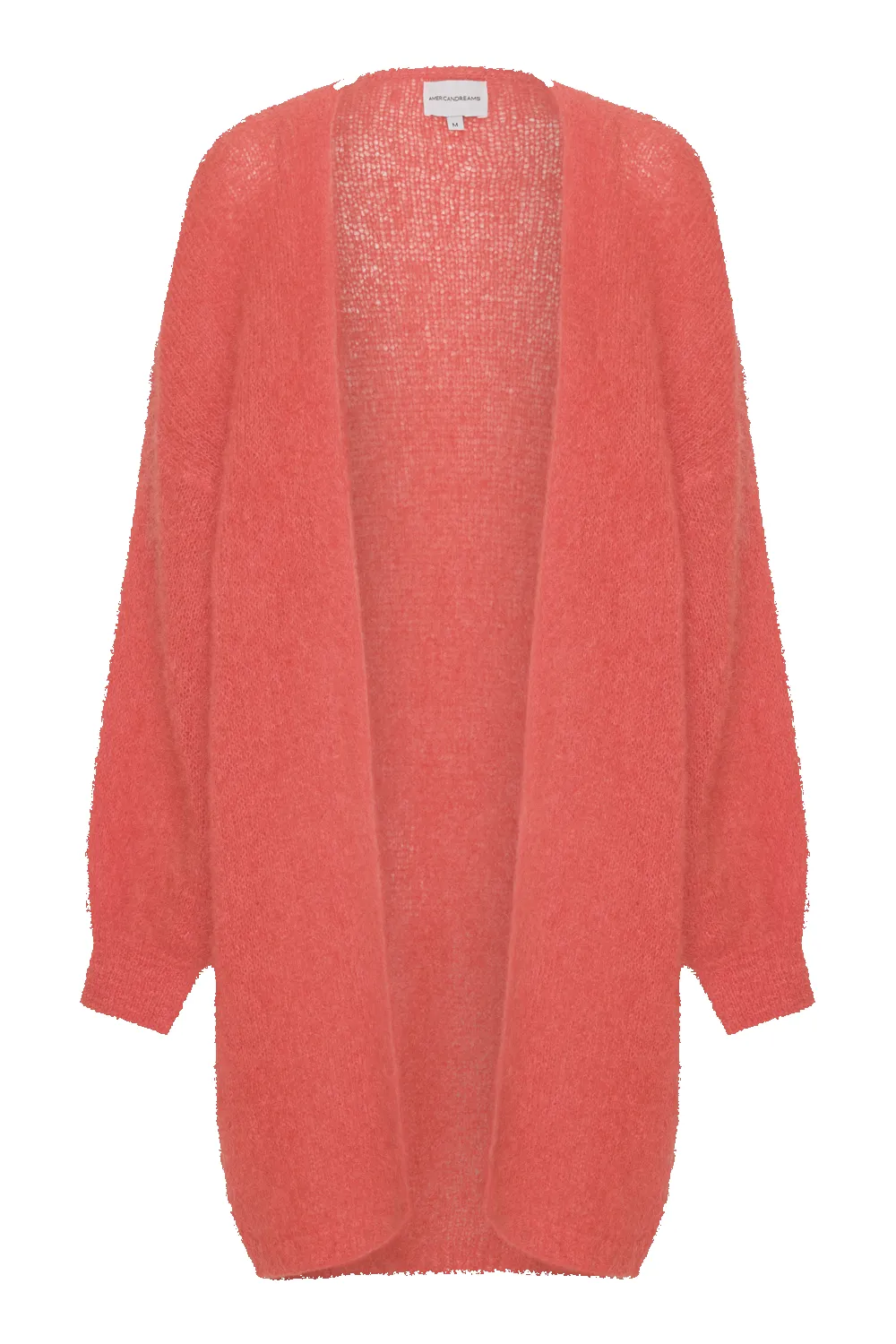 Lee Midi Cardigan Coral Red sold by Americandreams