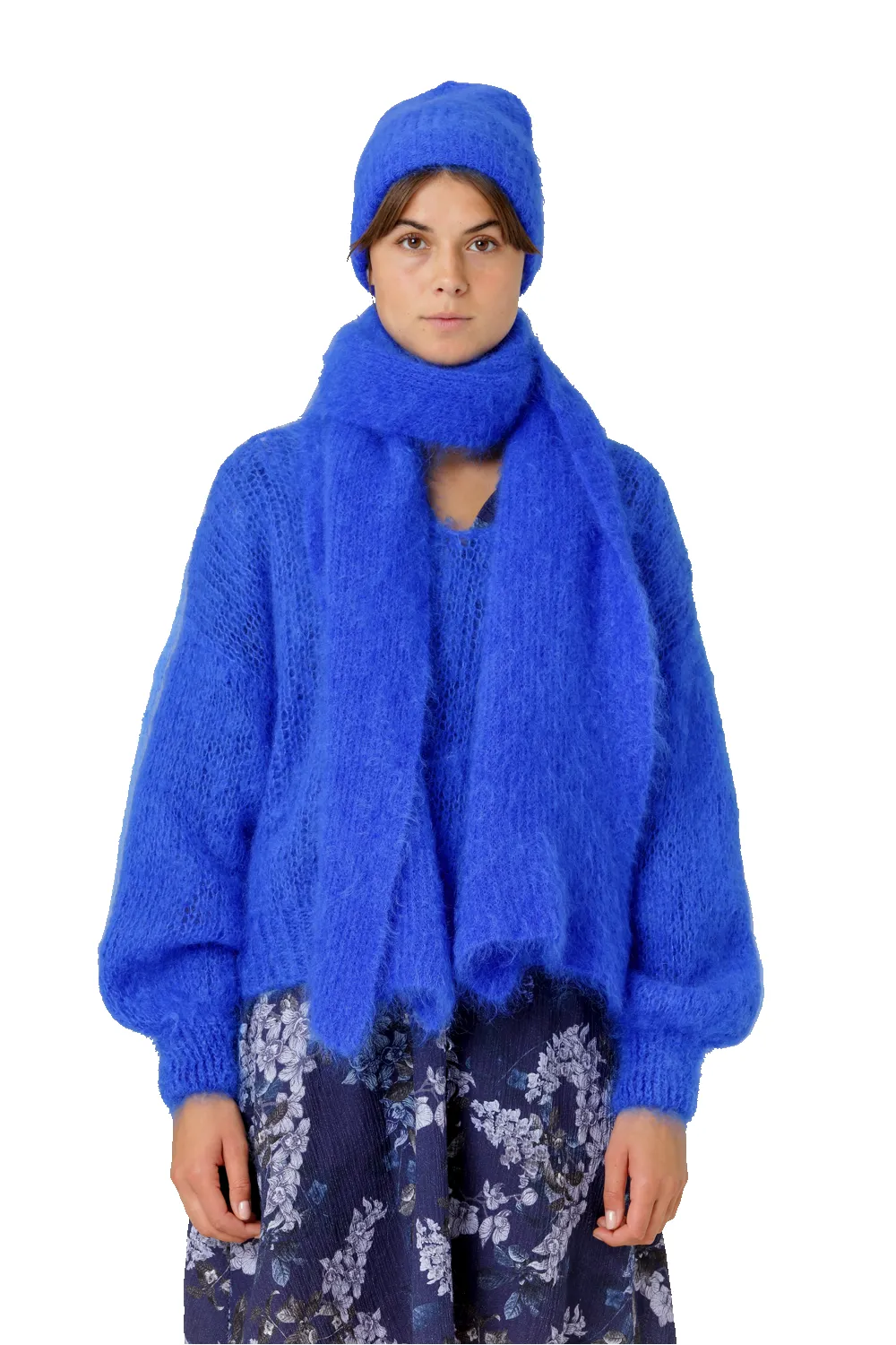 Mila Mohair Beanie Electric Blue sold by American Dream product image thumbnail 3