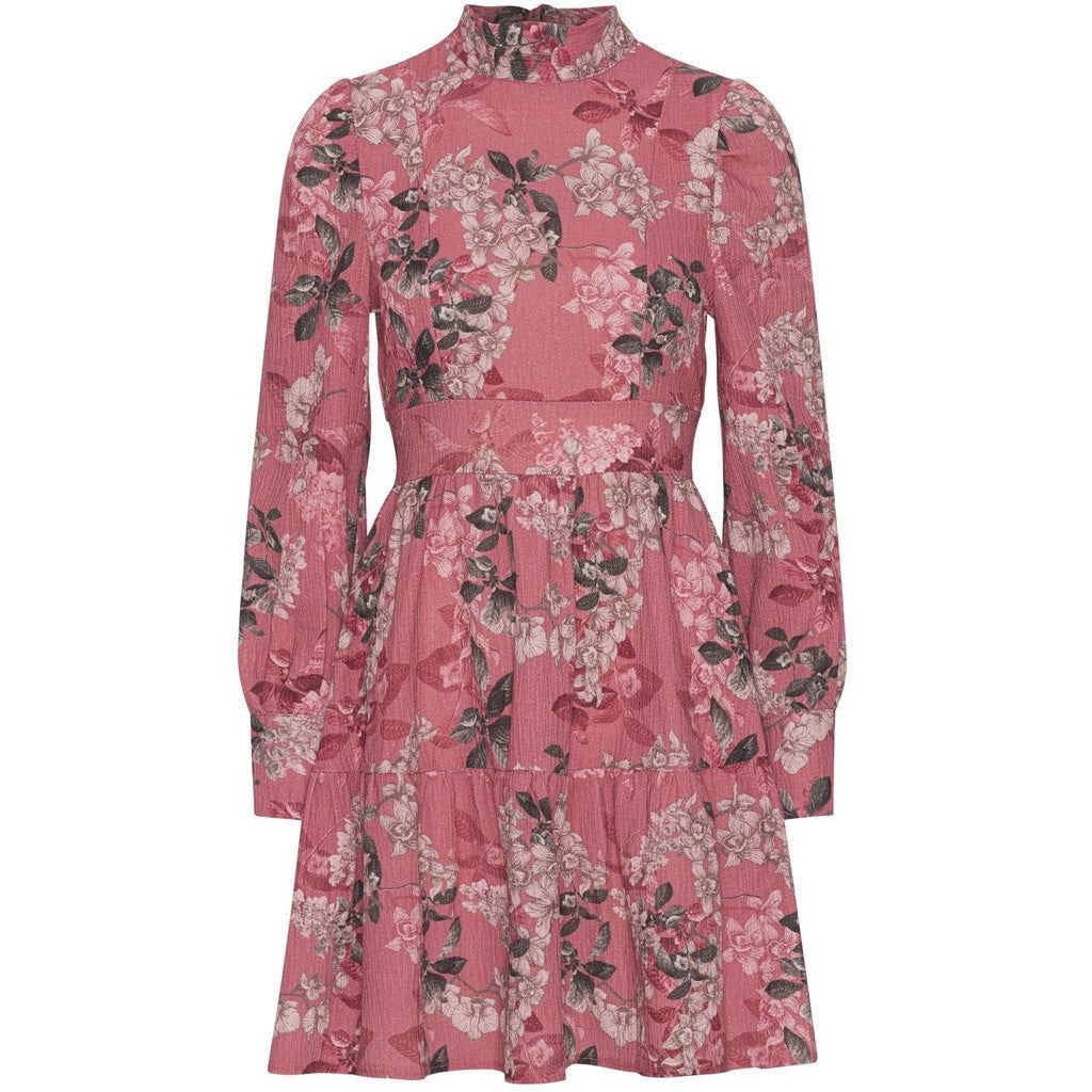 Laila Cotton Bow Dress - Pink Big Flower sold by American Dream