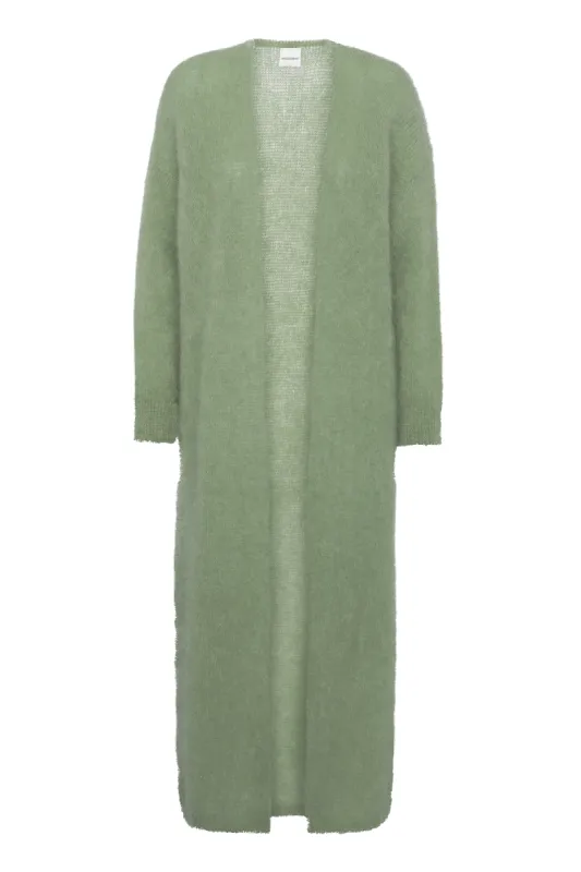 Lee Long Cardigan Dusty Green sold by Americandreams