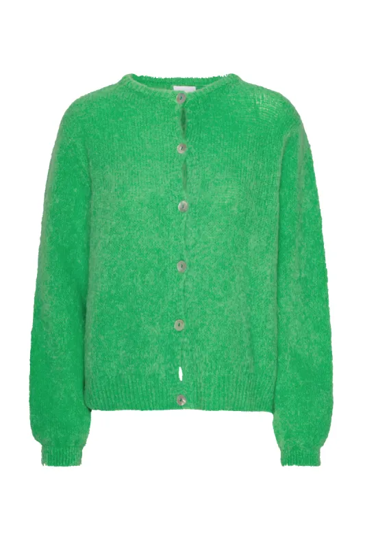 Susan Alpaca Cardigan Bright Green sold by Americandreams