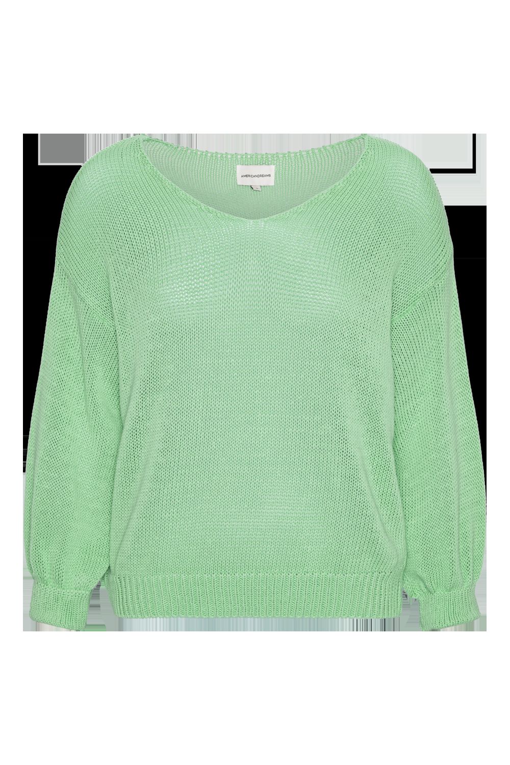 Milana LS Light Cotton Knit Mint Green sold by American Dream