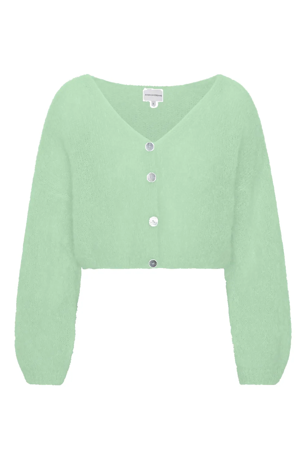 Cornelia Cropped Cardigan Mint Green sold by Americandreams