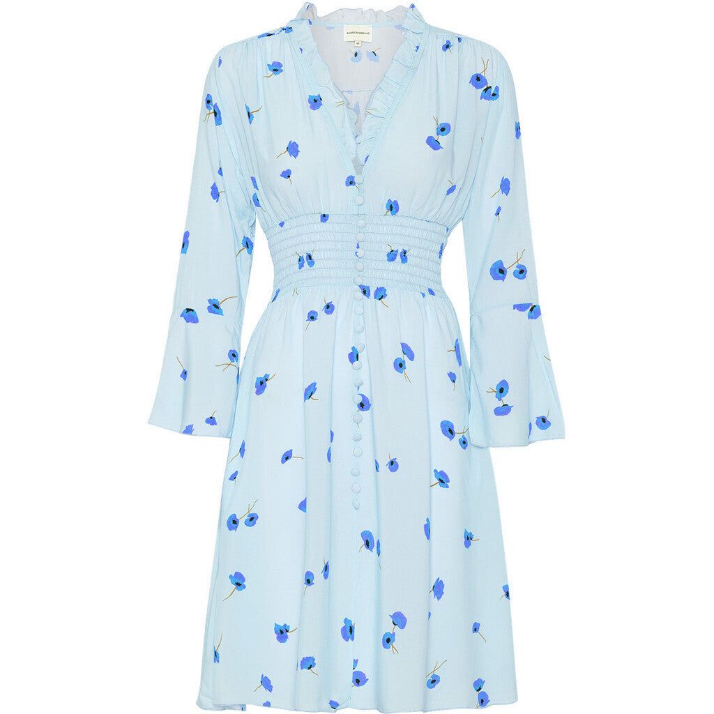 Sally Short Dress - Light Blue Flower sold by American Dream