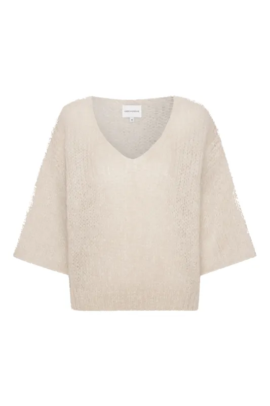 Miranda Shortsleeve Pullover Beige made by Americandreams