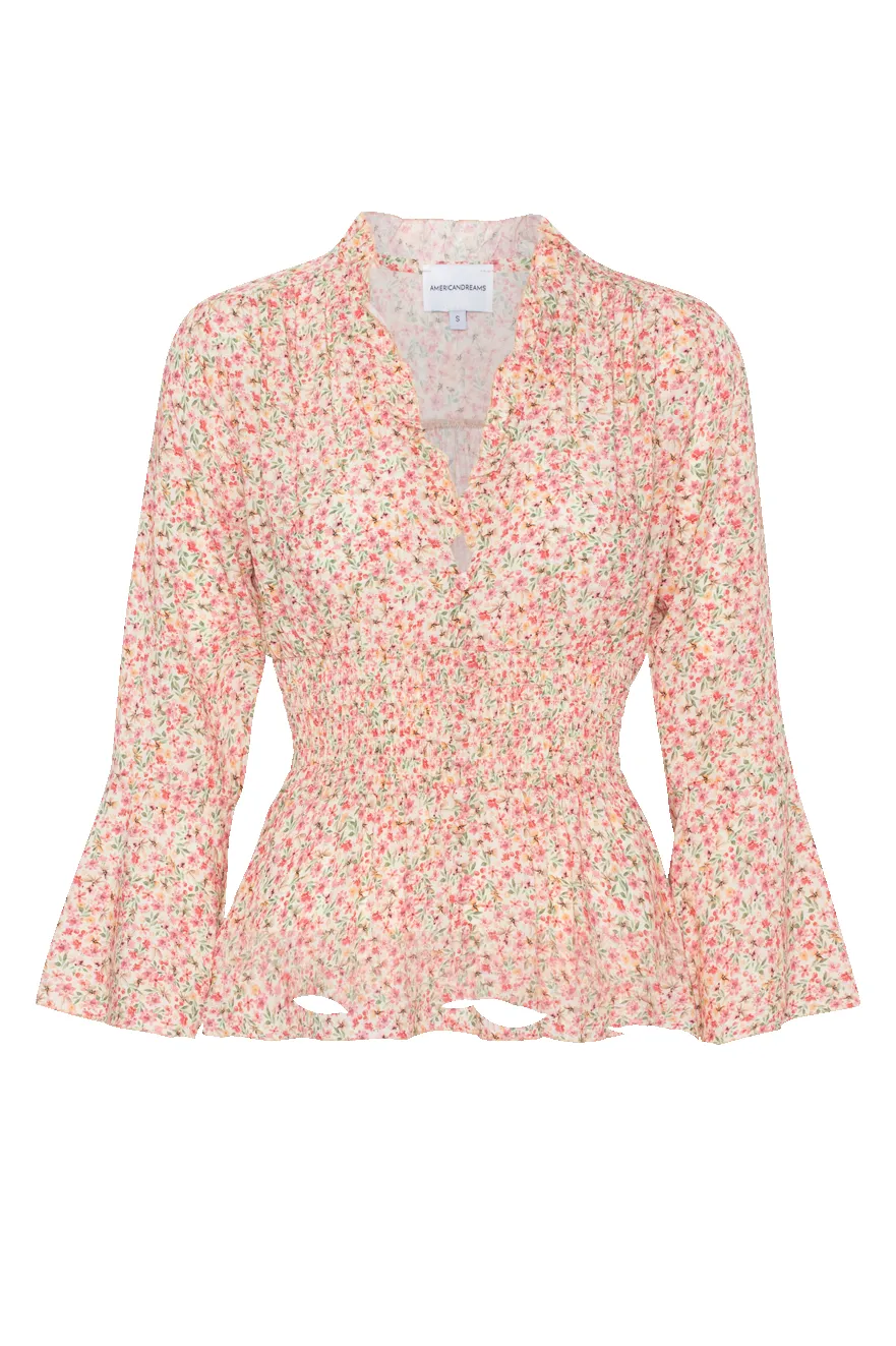Sally Top Light Pink Flower sold by Americandreams