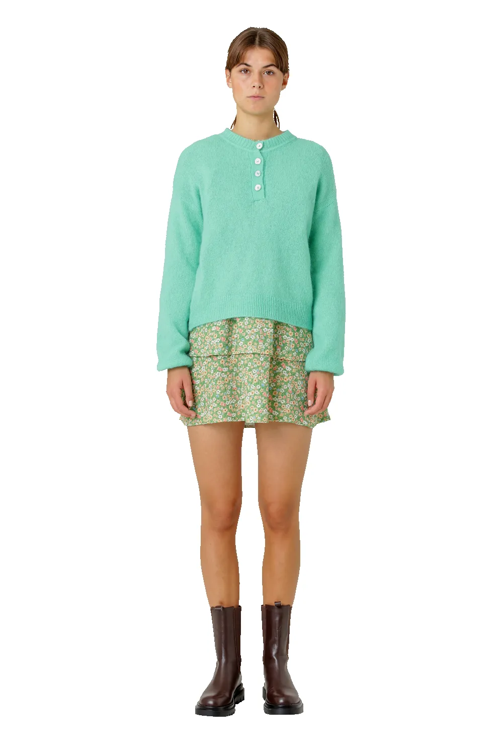 Zelma Pullover Emerald Green sold by Americandreams product image thumbnail 2