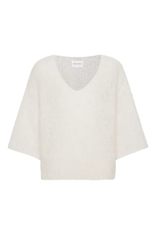 Miranda Shortsleeve Pullover White sold by Americandreams